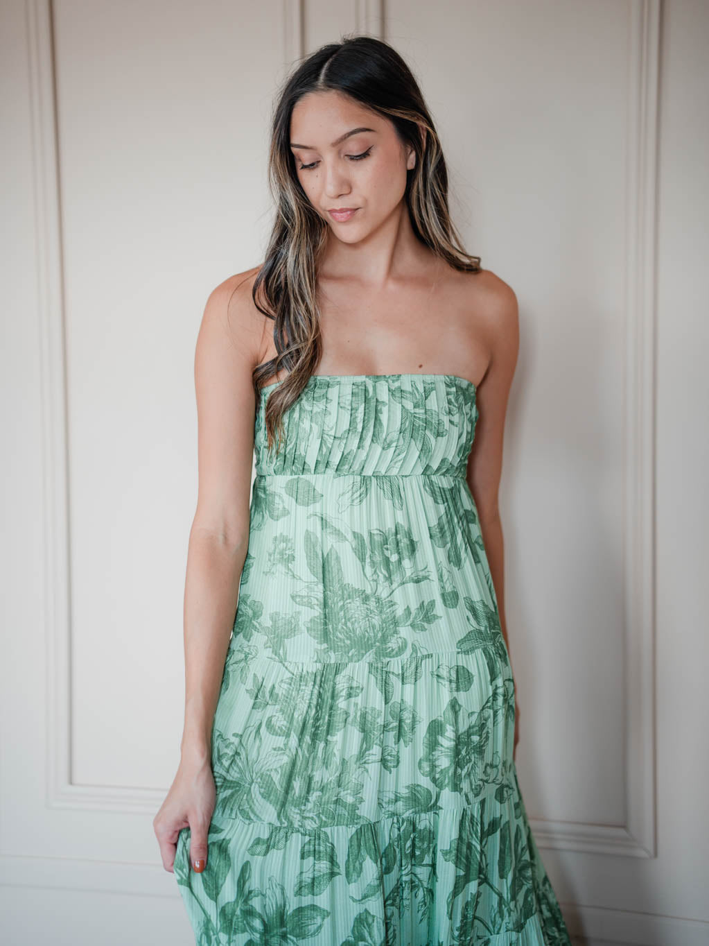 Georgia Floral Maxi Dress - Green *PRE-ORDER (10/8)*