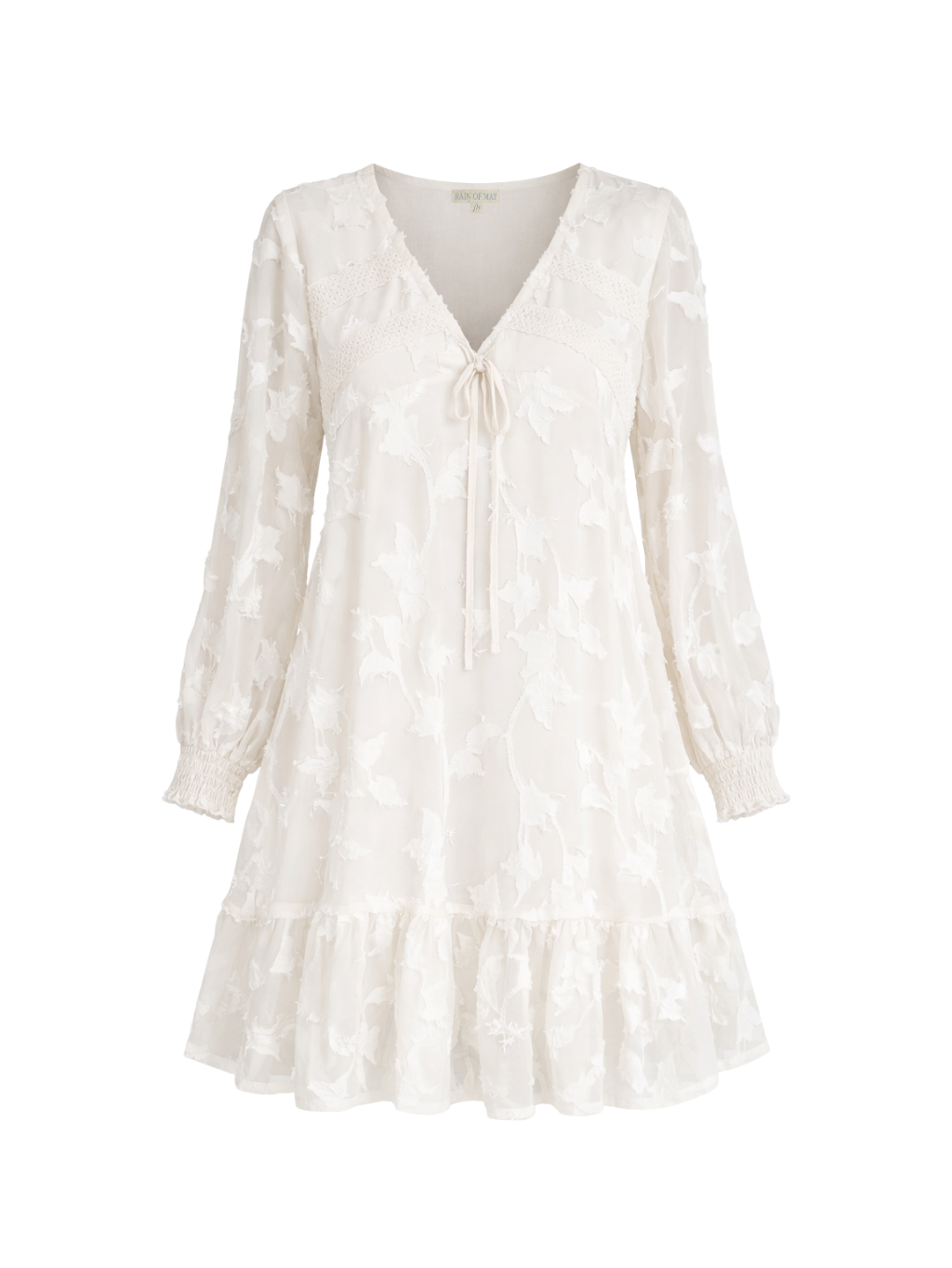 Freefalling Mini Dress - Cream
