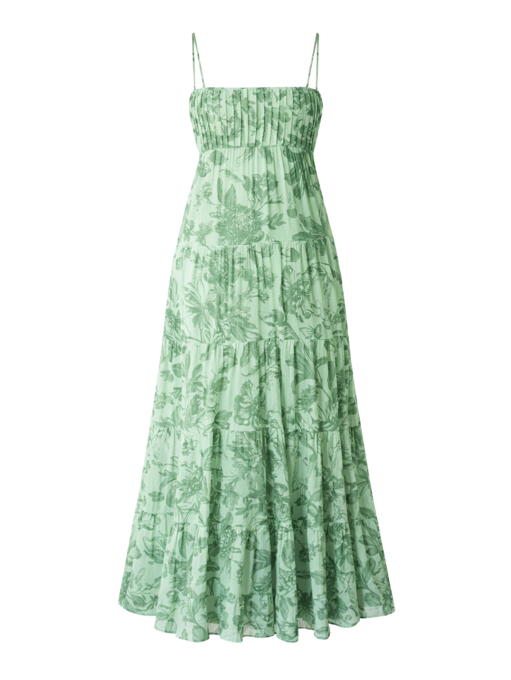 Georgia Floral Maxi Dress - Green