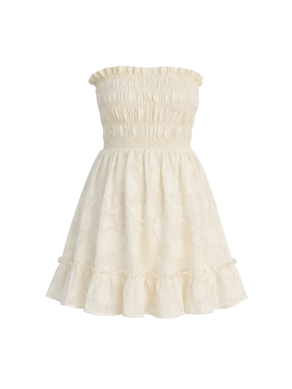 Just Like Heaven Mini Dress - Egret