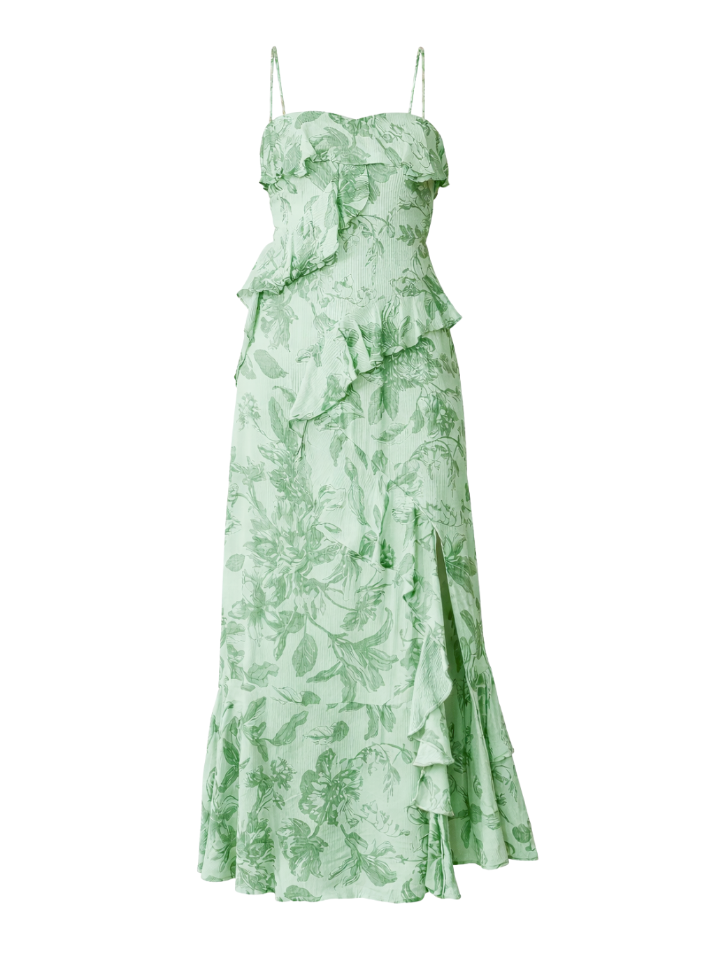 Love Letters Floral Maxi Dress - Green