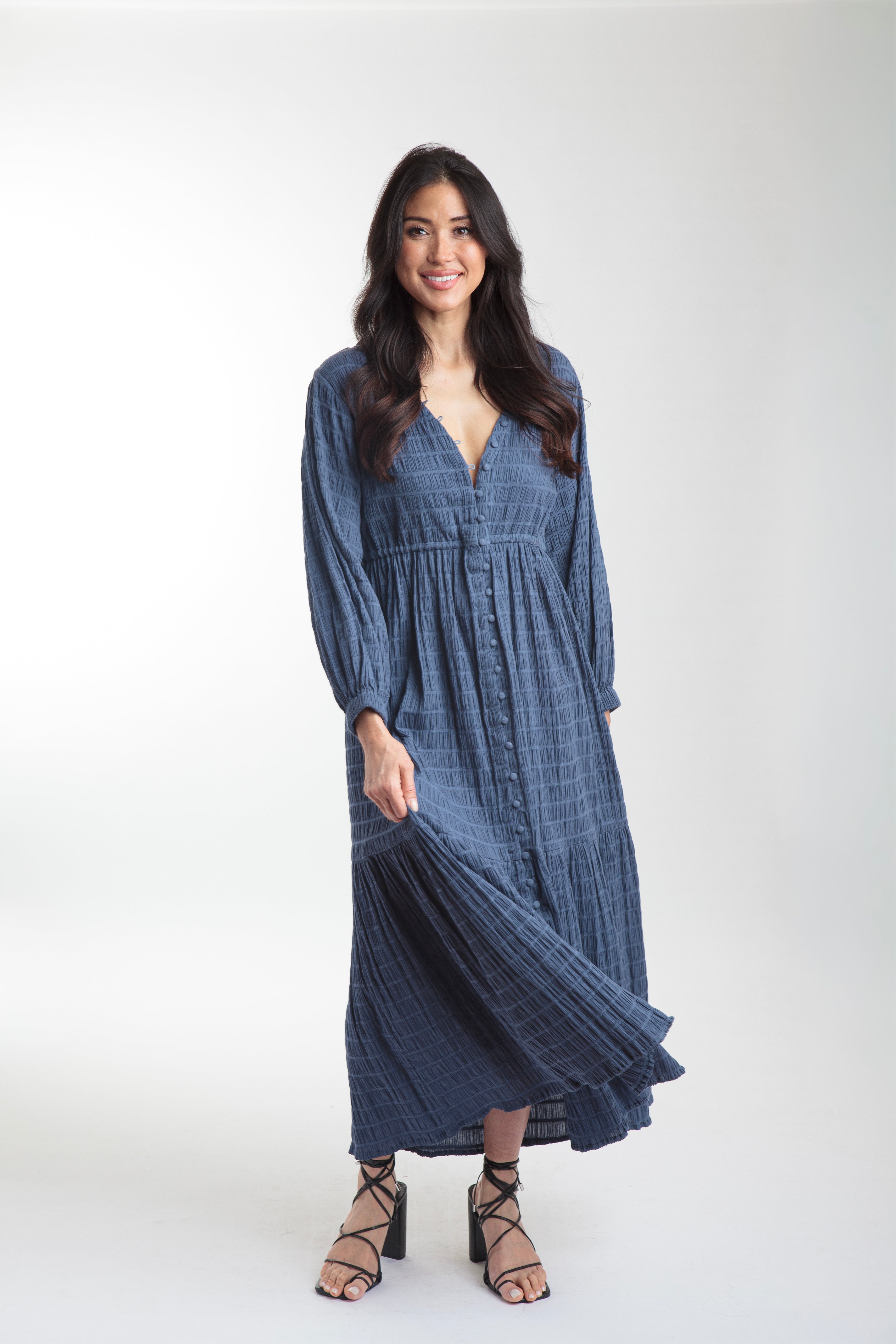 Southern Star Maxi Shirtdress - Insignia Blue