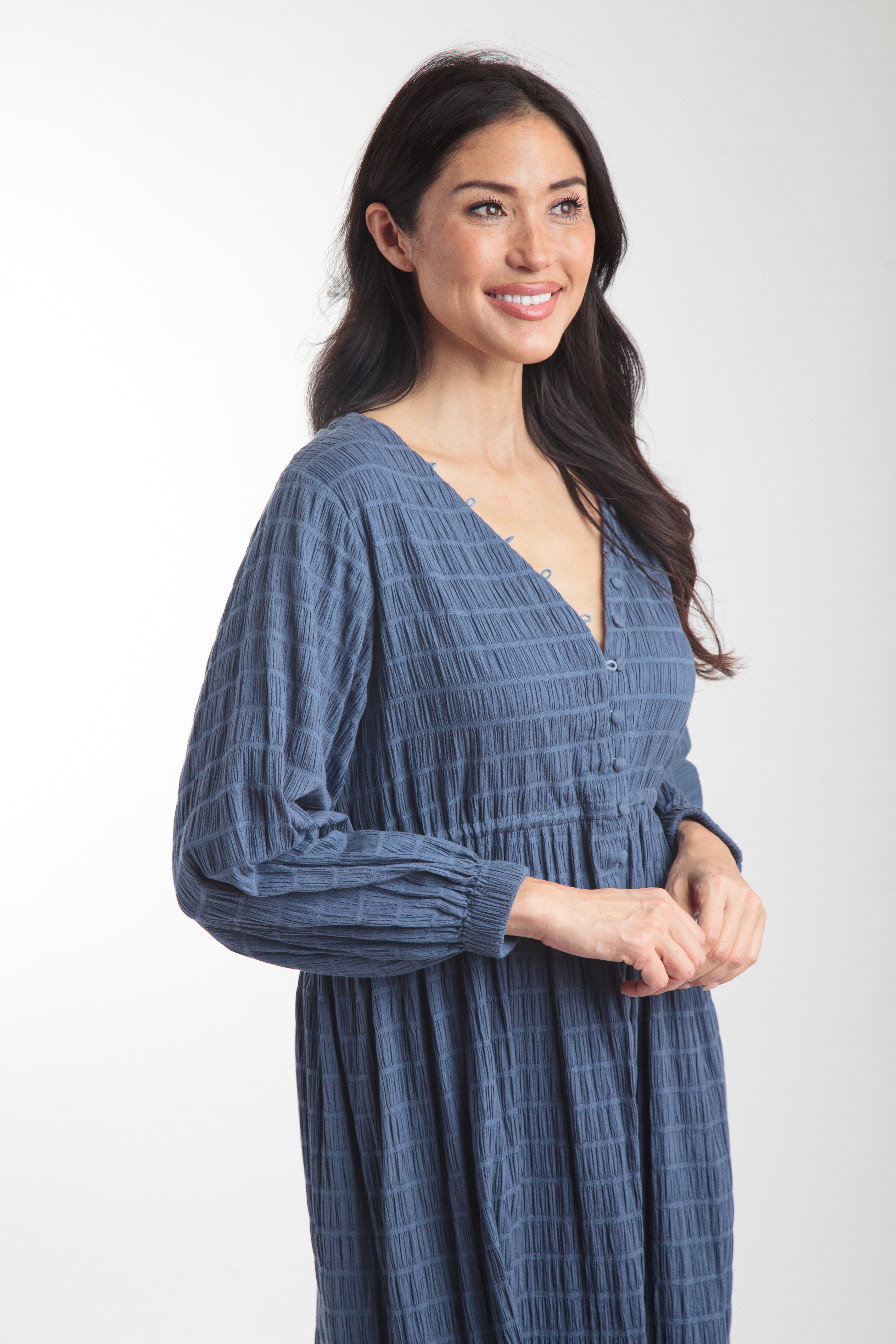Southern Star Maxi Shirtdress - Insignia Blue