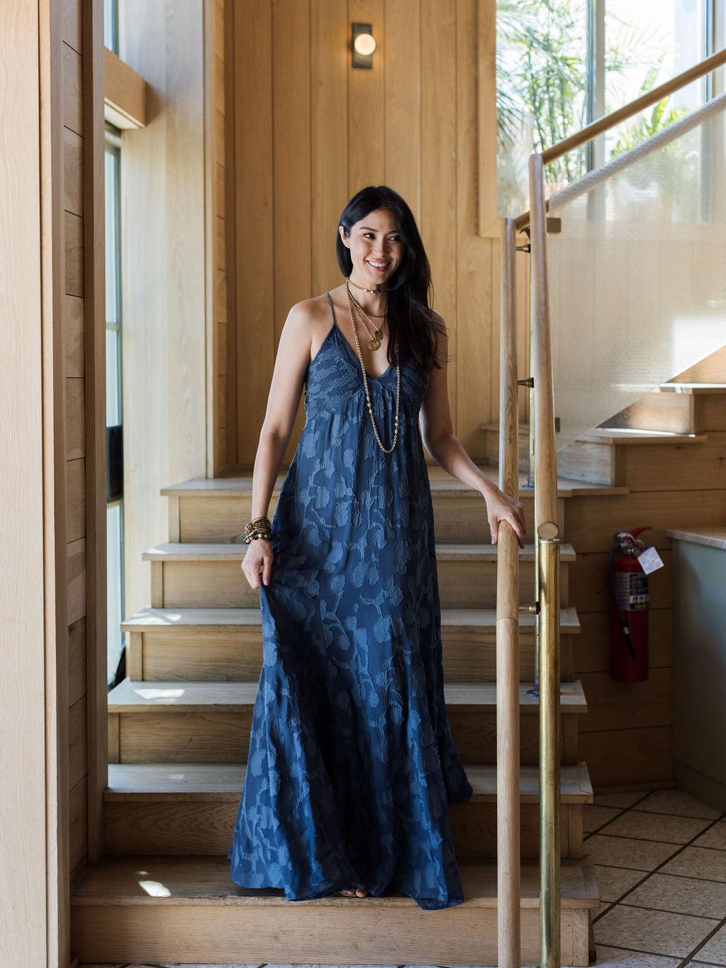 All My Love Maxi Dress - Insignia Blue - Rain of May