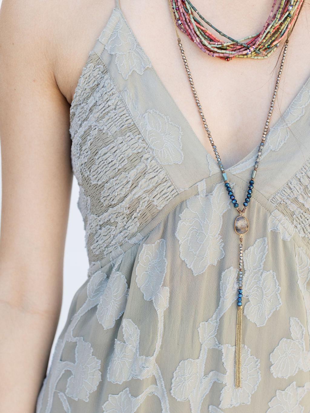 All My Love Maxi Dress - Lily Pad - Rain of May