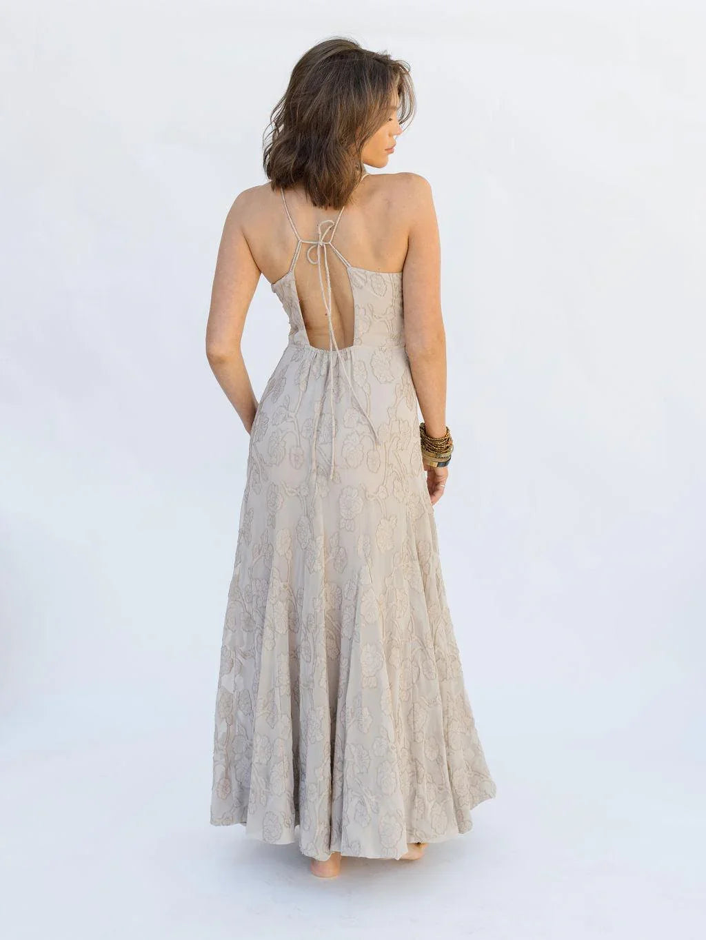 All My Love Maxi Dress - Silver Lining - Rain of May