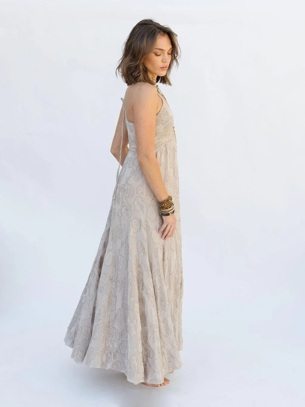 All My Love Maxi Dress - Silver Lining - Rain of May