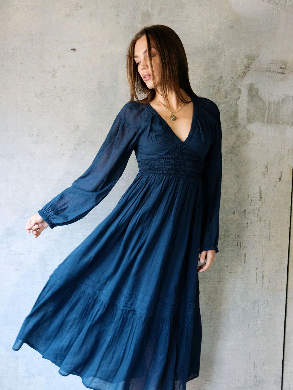 Beloved Maxi Dress - In The Navy - Rain of May