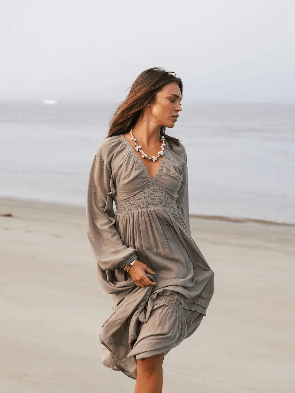 Beloved Maxi Dress - Stone - Rain of May