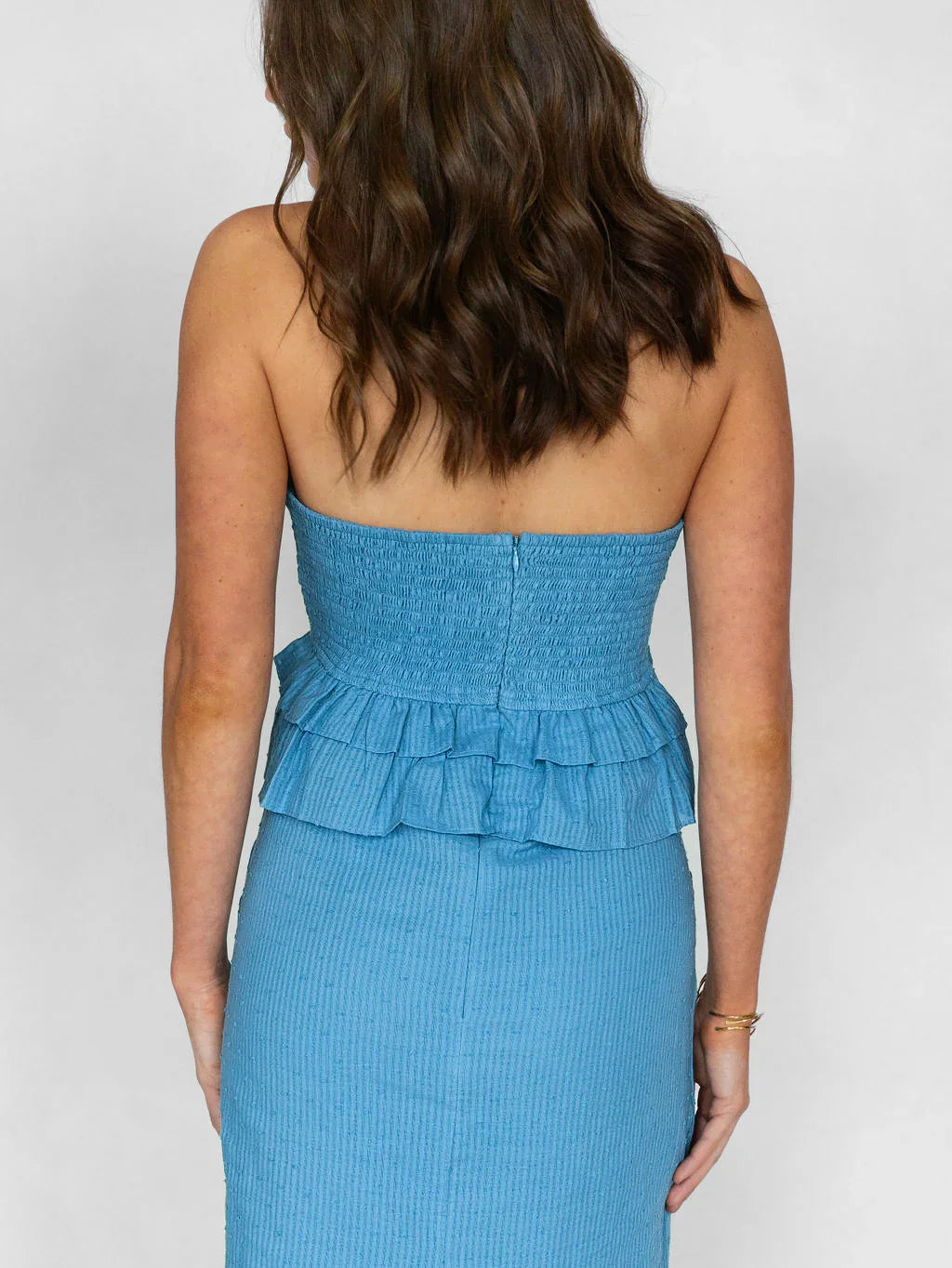 Brightside Maxi Dress - Blue Cruise - Rain of May