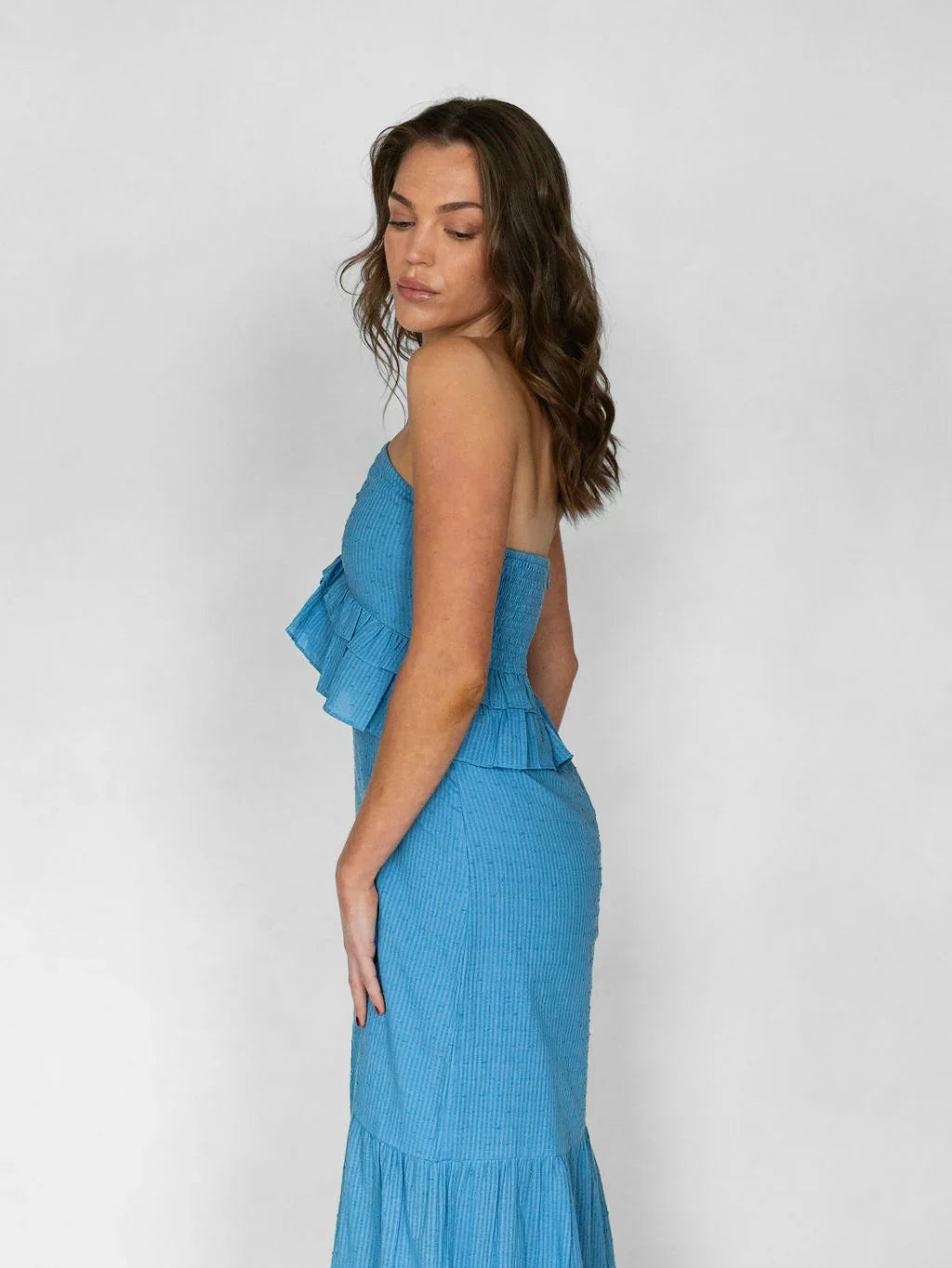Brightside Maxi Dress - Blue Cruise - Rain of May