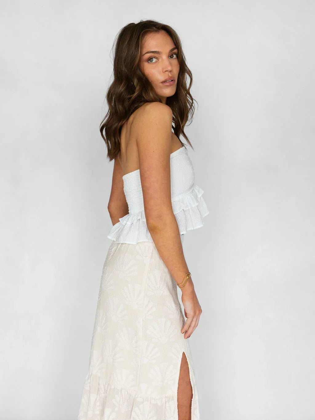 Brightside Maxi Skirt - Sand - Rain of May