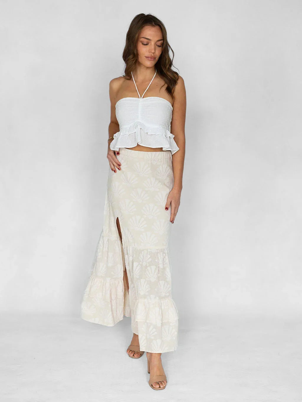 Brightside Maxi Skirt - Sand - Rain of May