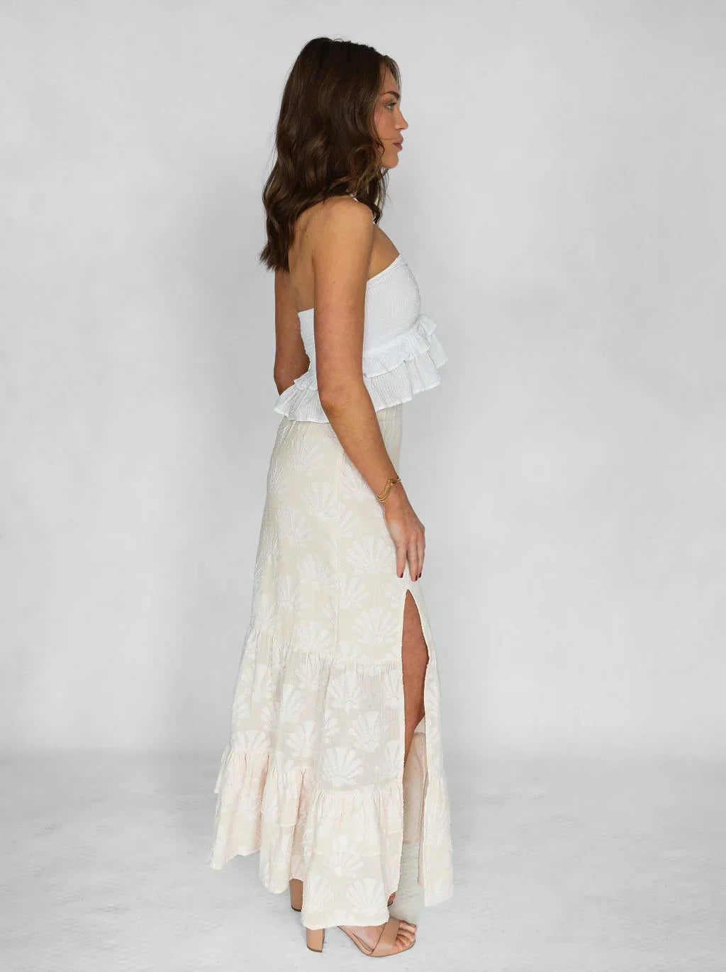 Brightside Maxi Skirt - Sand - Rain of May