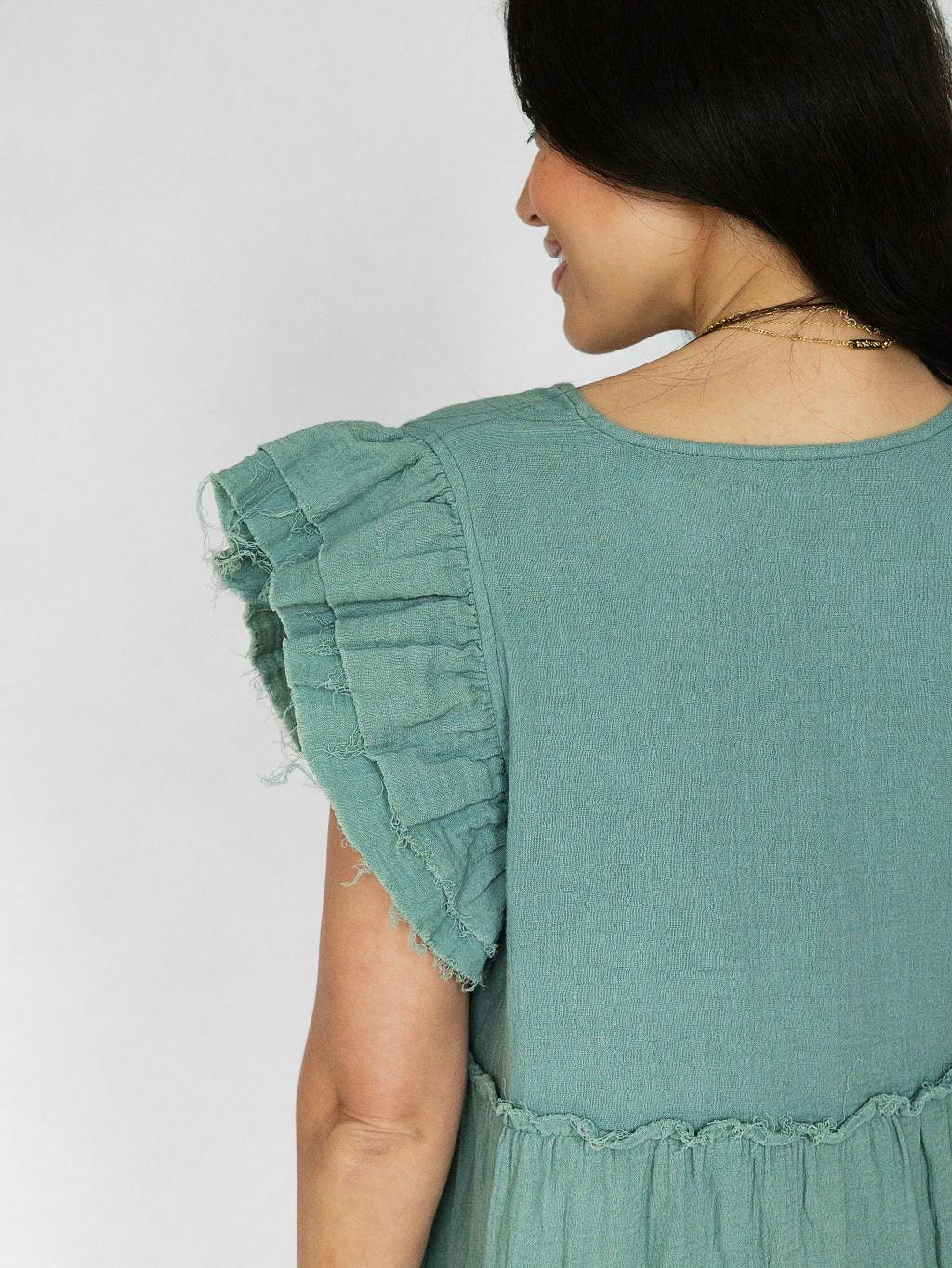 Coastline Maxi Dress - Underseas - Rain of May