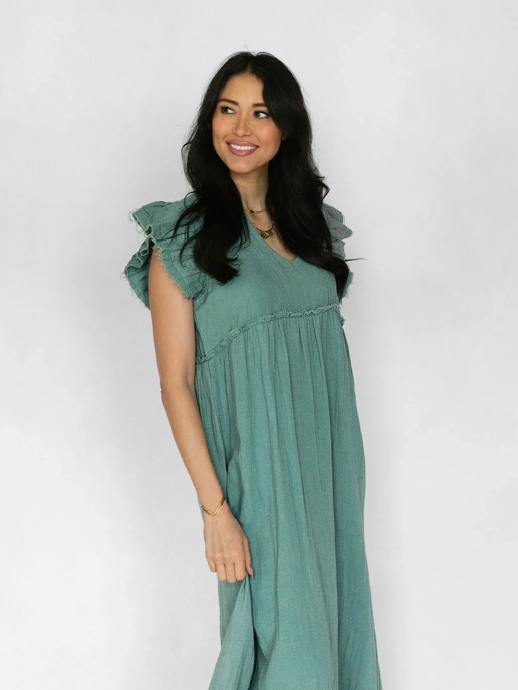 Coastline Maxi Dress - Underseas - Rain of May