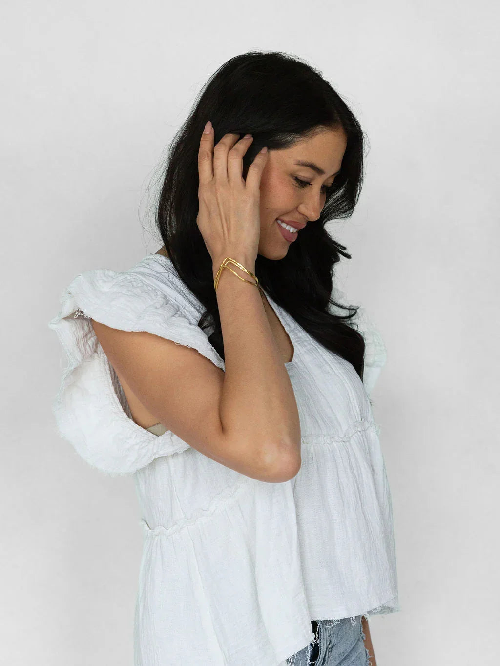 Coastline Top - White - Rain of May