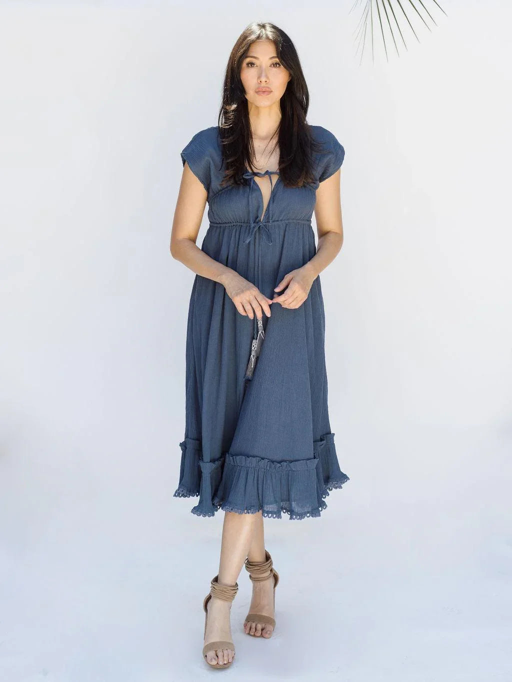 Dreamer Midi Dress - Insignia Blue - Rain of May