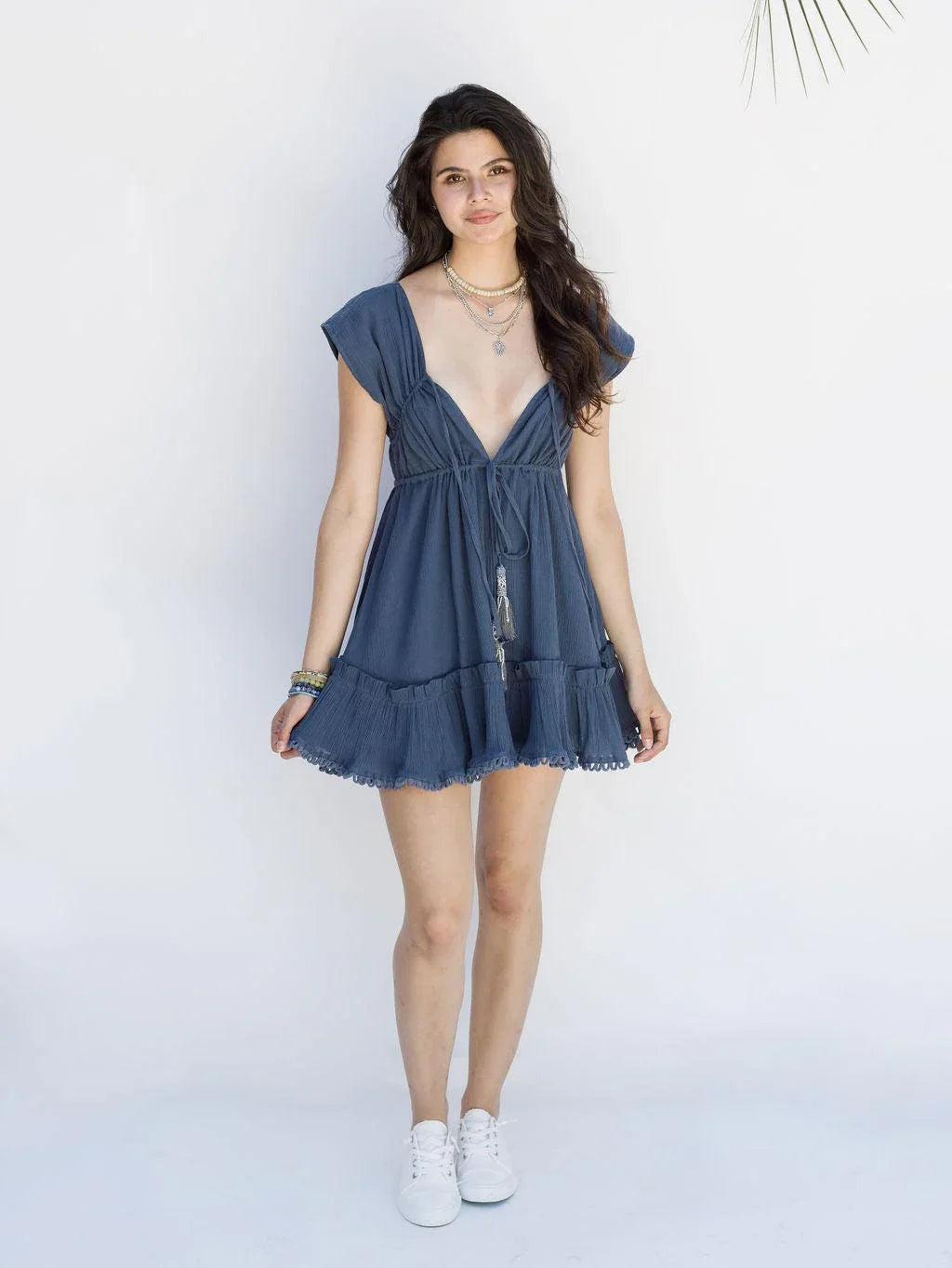 Dreamer Mini Dress - Insignia Blue - Rain of May