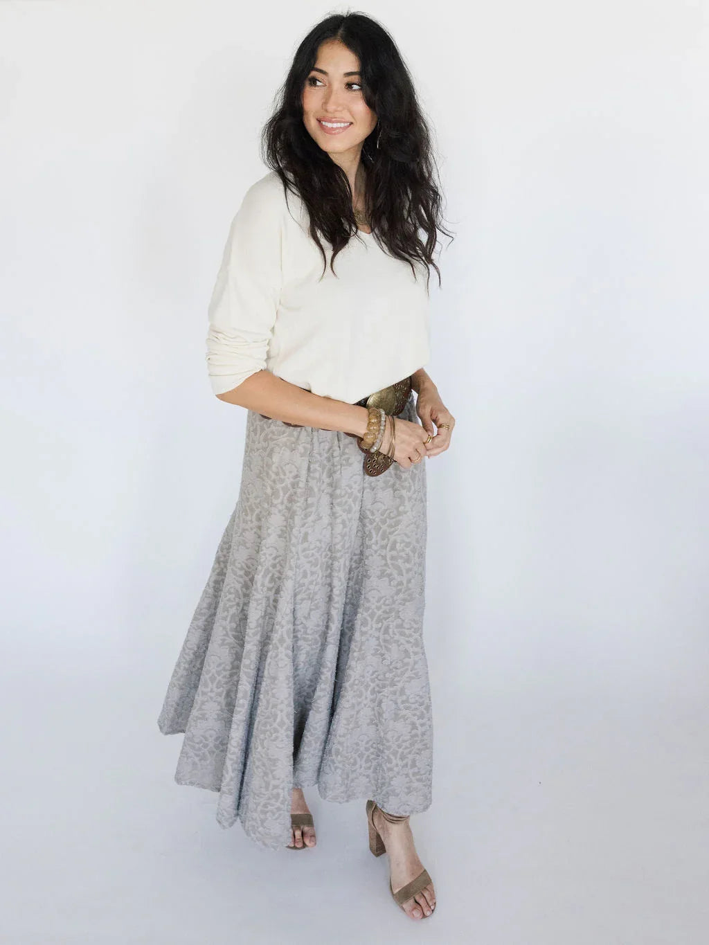 Golden Hour Convertible Skirt - Stone - Rain of May