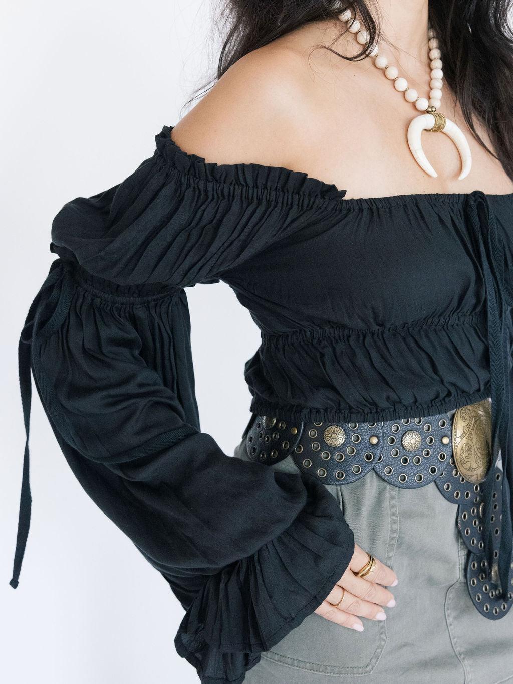 Posie Top - Black - Rain of May