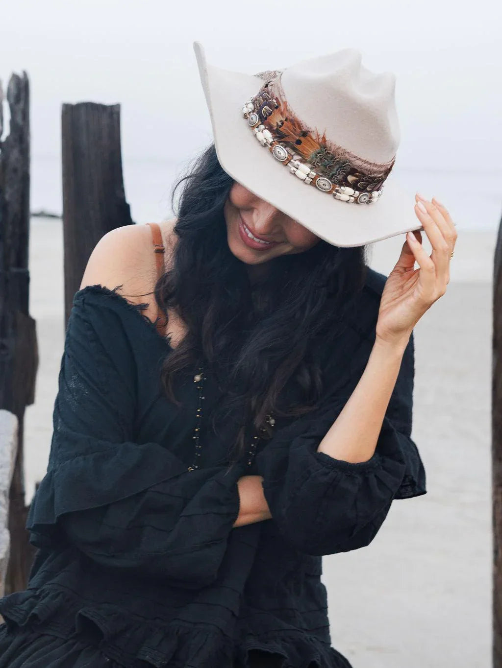 Wilder Days Tunic - Black - Rain of May