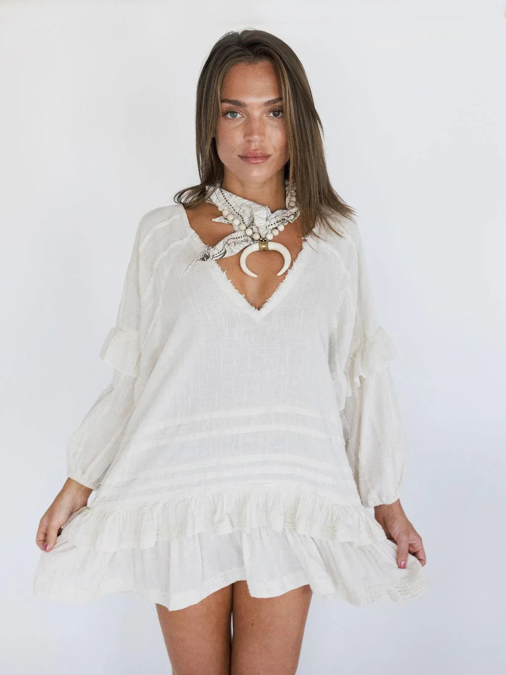Wilder Days Tunic - Sand - Rain of May