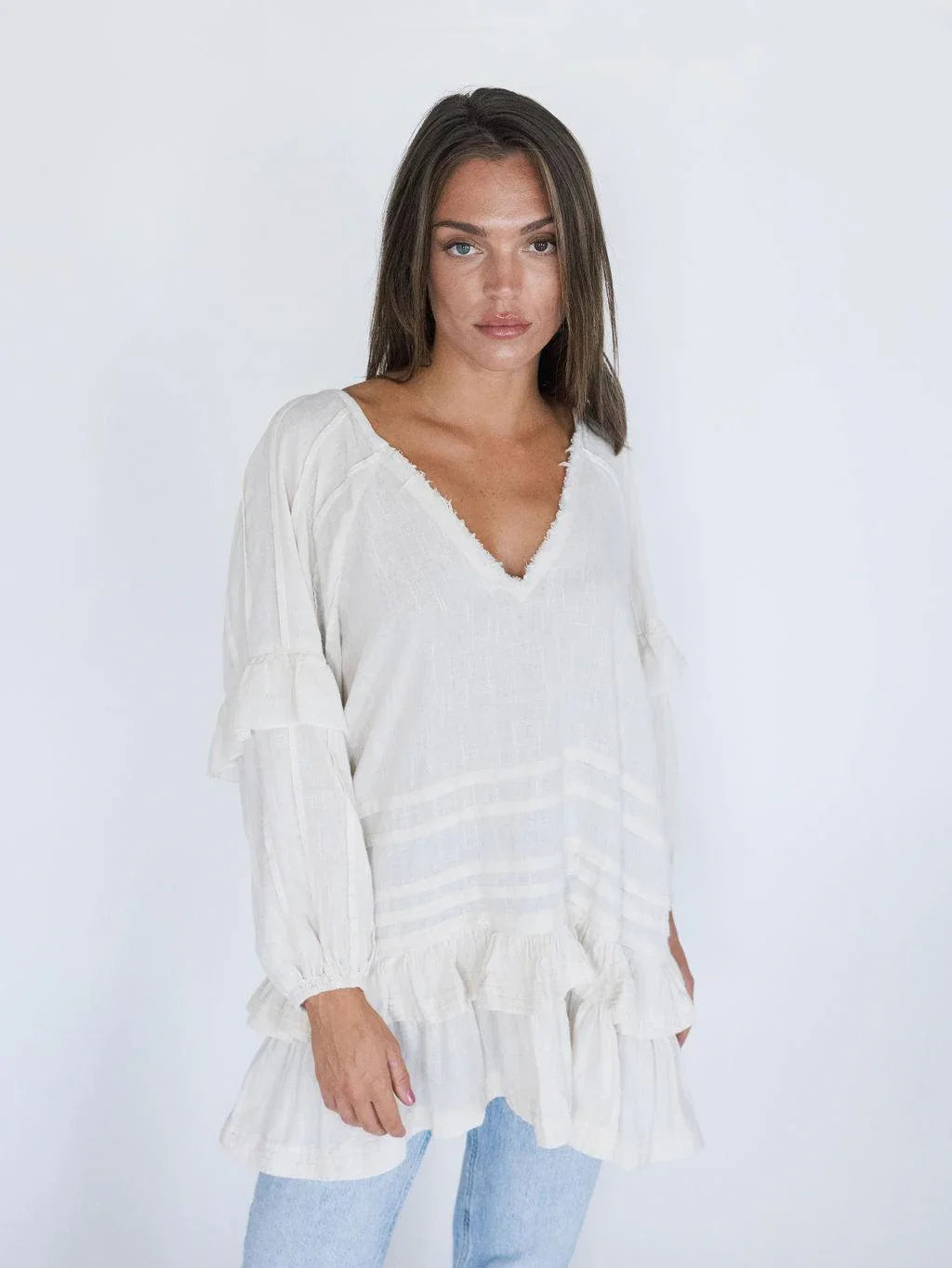 Wilder Days Tunic - Sand - Rain of May