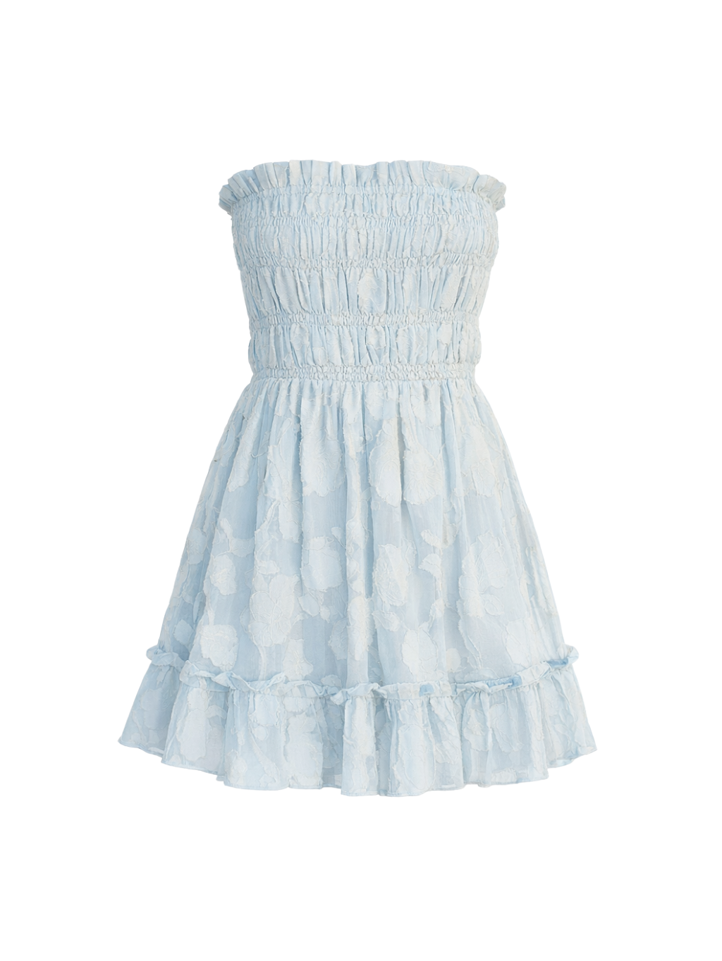 Just Like Heaven Mini Dress - Cloud Blue
