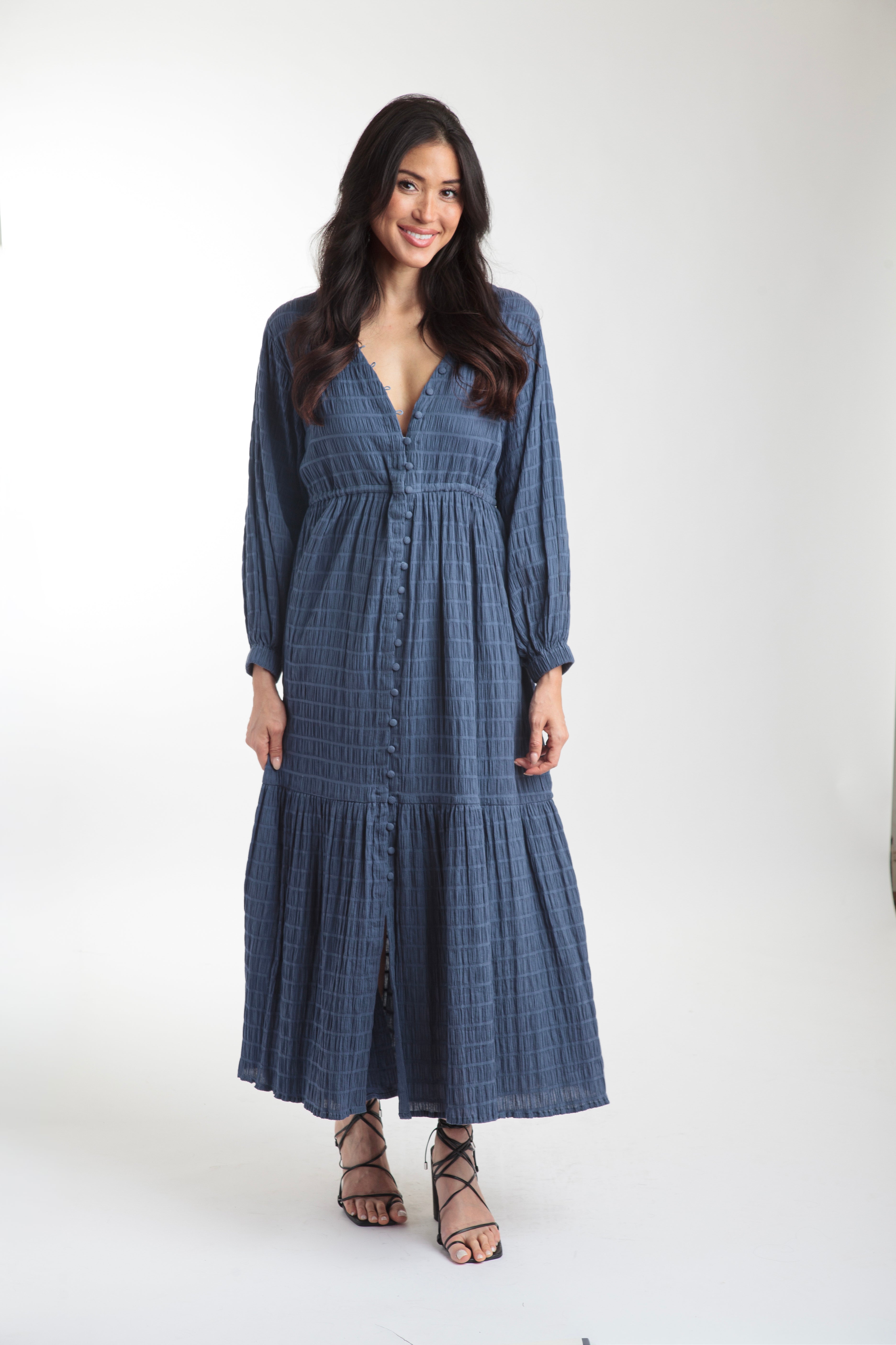 Southern Star Maxi Shirtdress - Insignia Blue