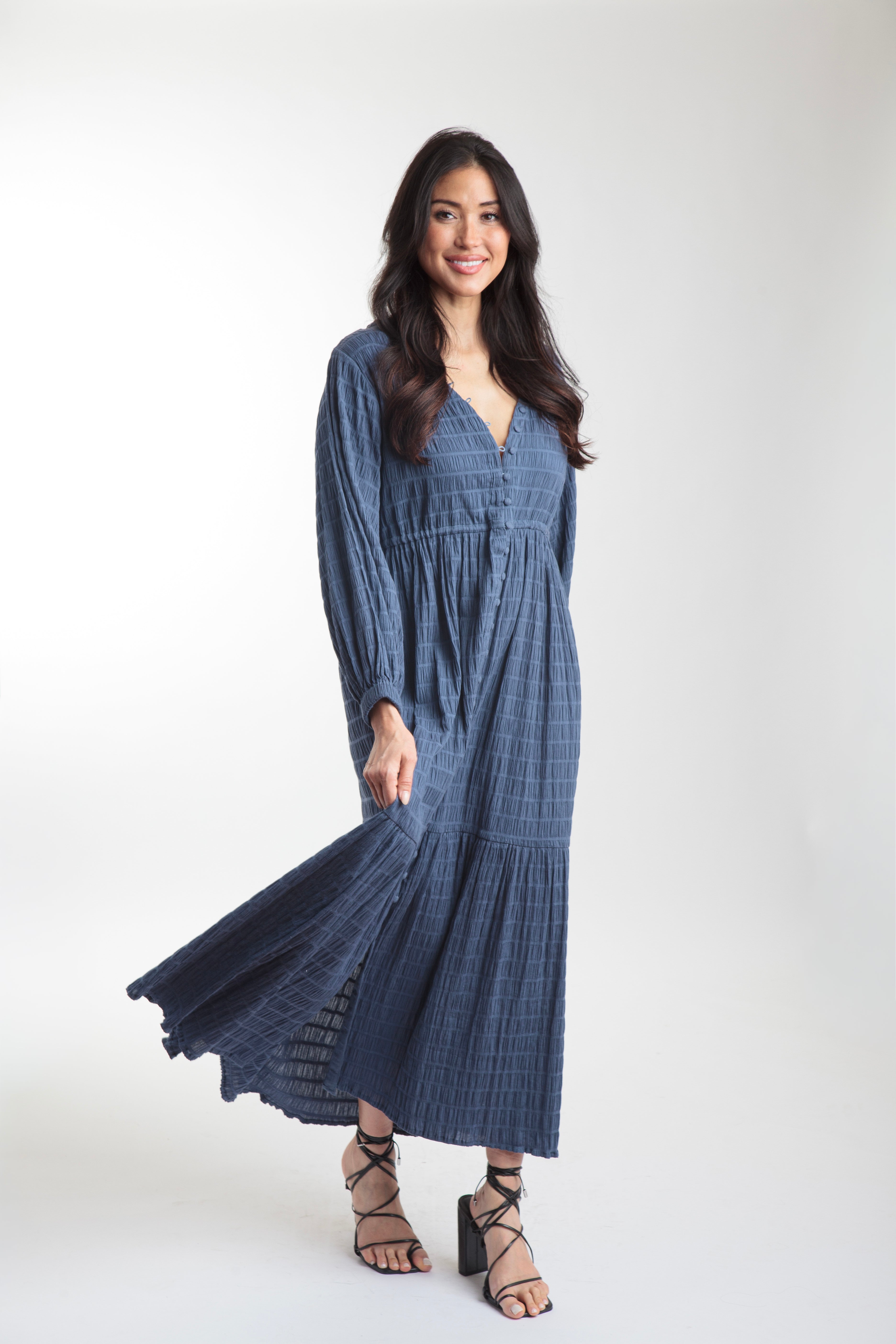 Southern Star Maxi Shirtdress - Insignia Blue