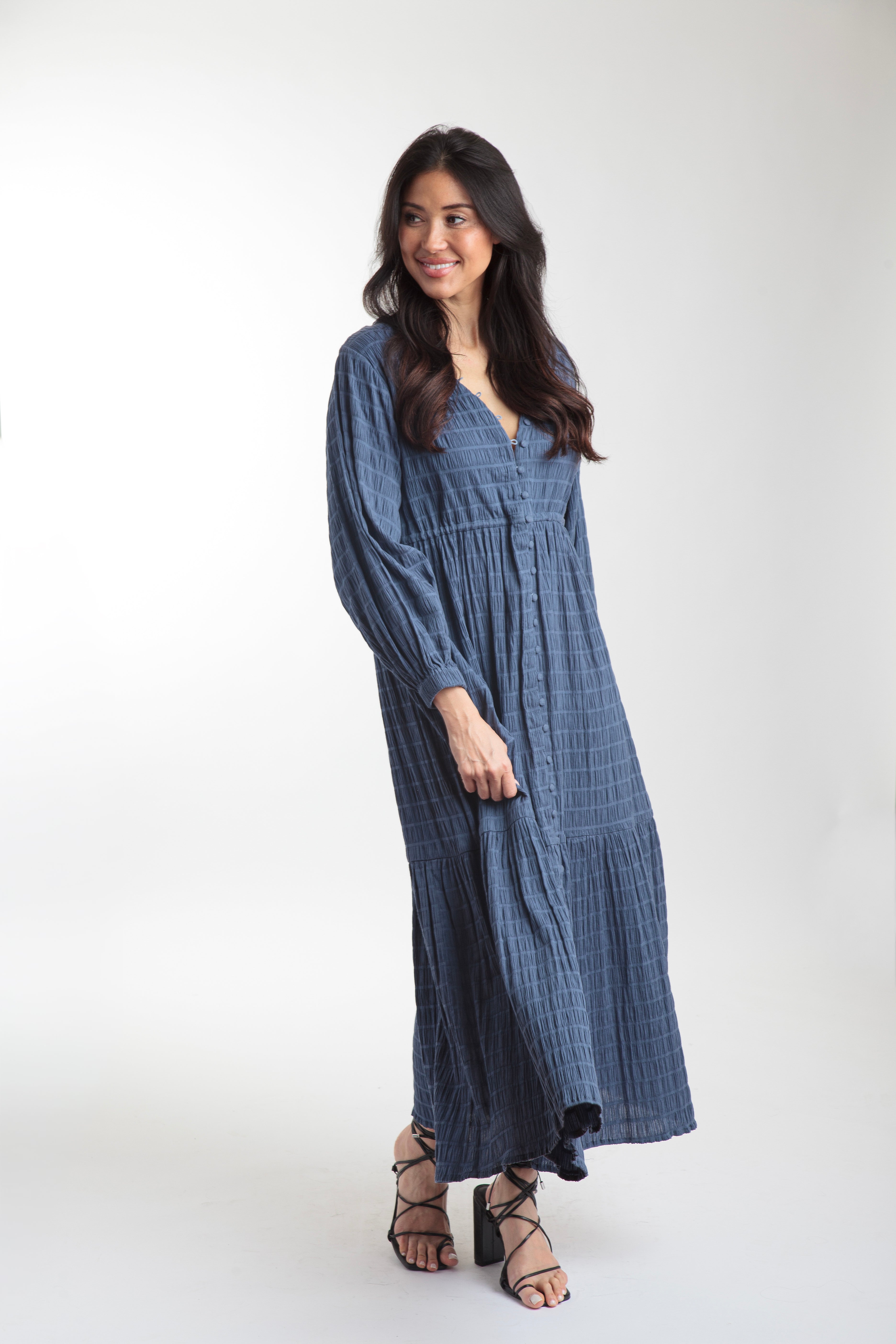 Southern Star Maxi Shirtdress - Insignia Blue