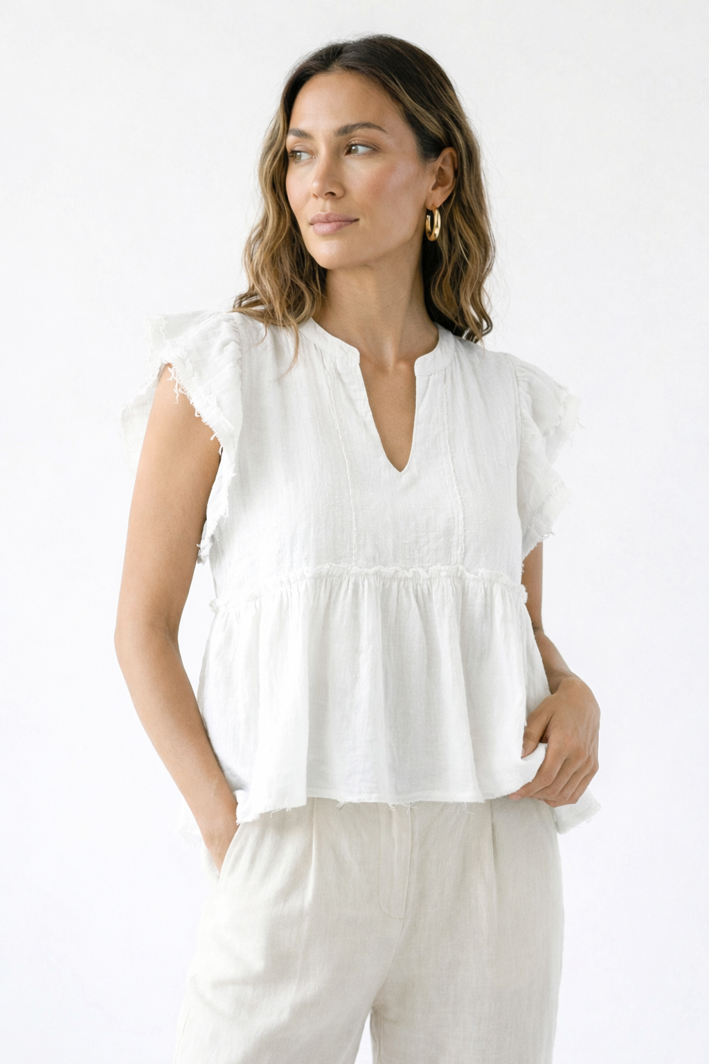 Coastline Top - White