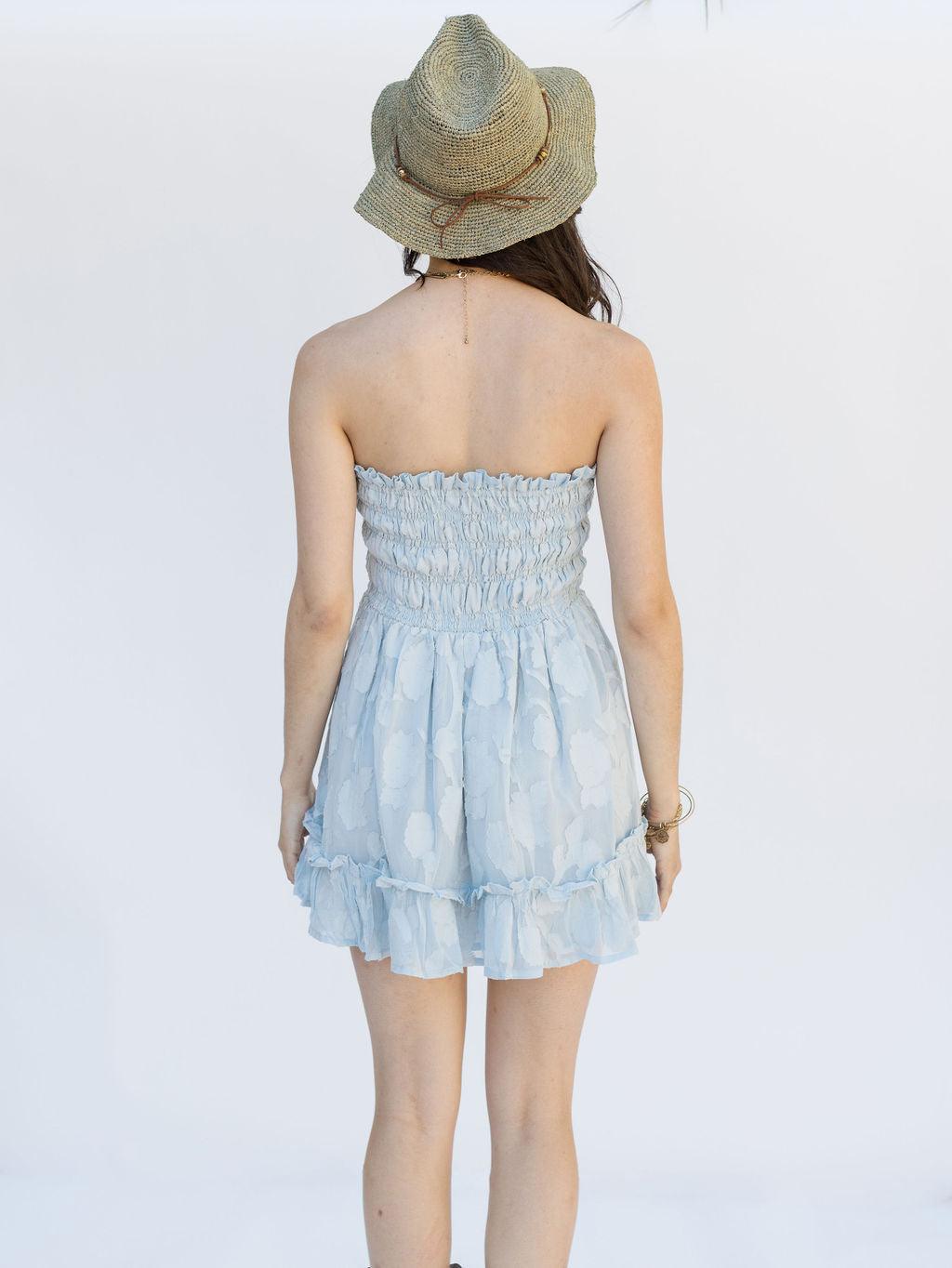 Just Like Heaven Mini Dress - Cloud Blue - Rain of May