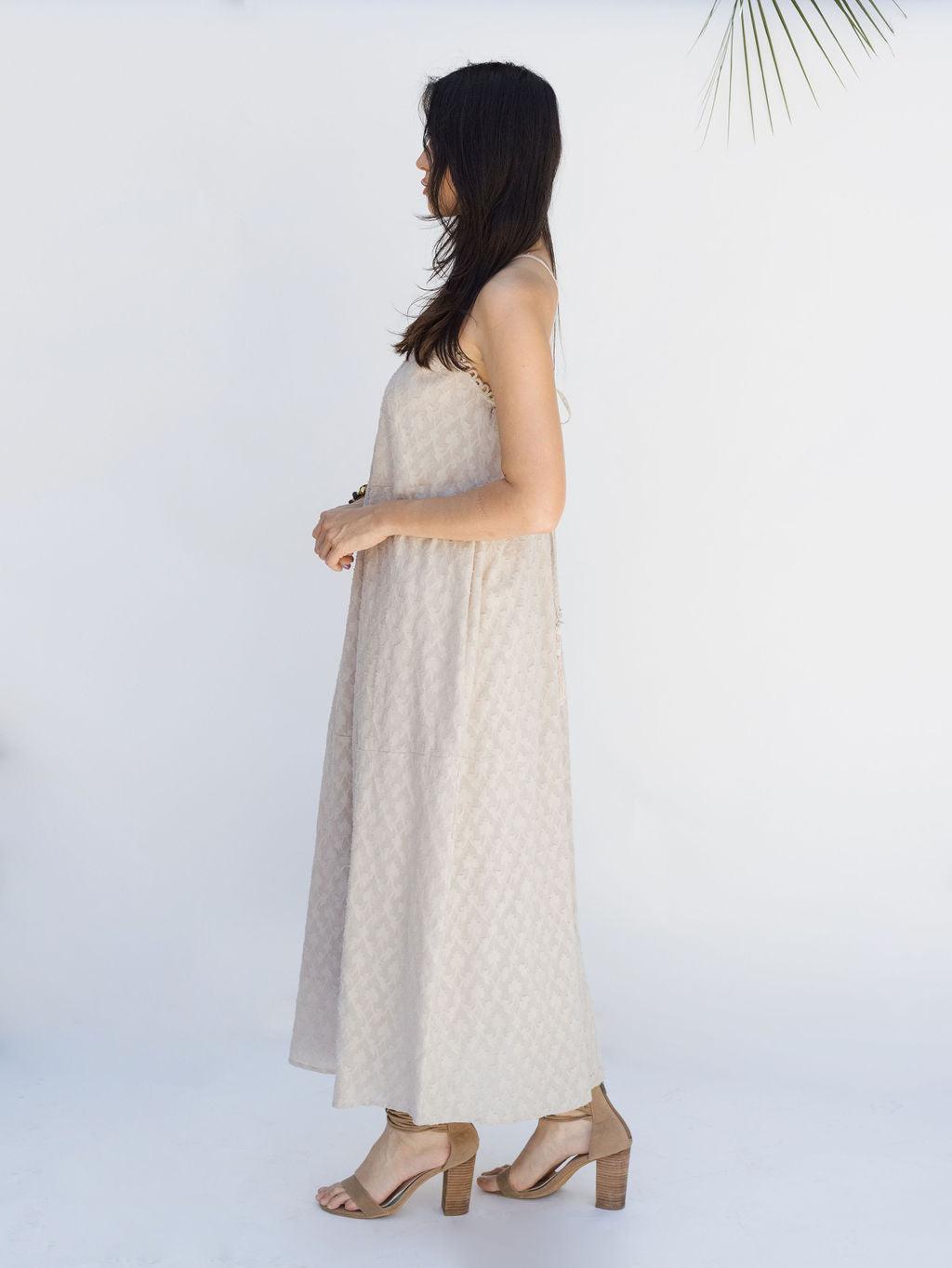 Bloom Again Maxi Dress - Silver Lining - Rain of May