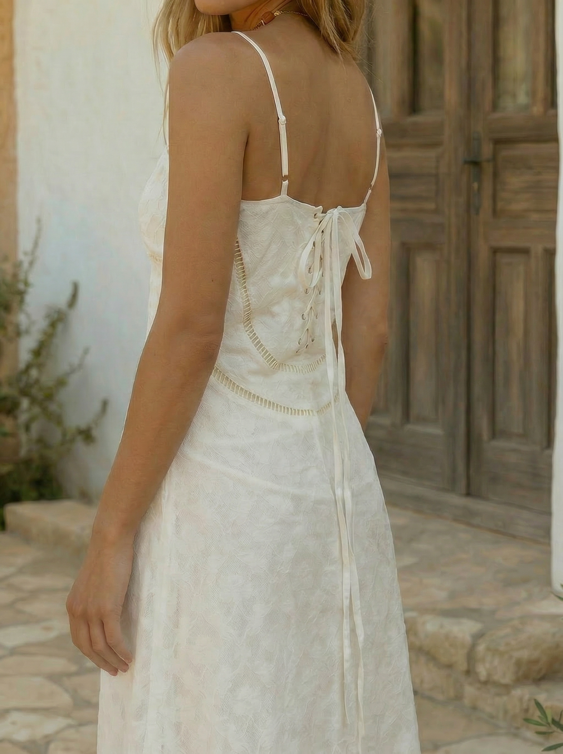 Starlit Slip Maxi Dress - White