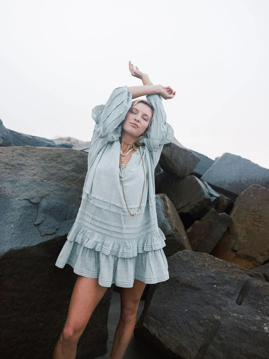 Wilder Days Tunic - Breezy - Rain of May